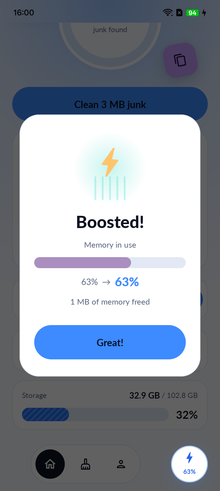 Boosted result card